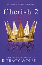 Boekomslag van 'Cherish 2' uit de Eeuwige Liefde-serie, met een gouden, gebroken kroon op een paarse achtergrond.