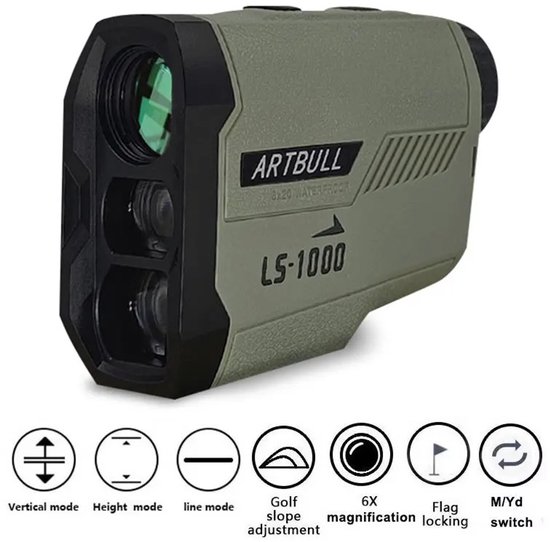 Emvae Golf Rangefinder - Afstandsmeter Golf - Laser Rangefinder Golf - 1000m - 6x Zoom - Golftrainingsmateriaal - Golf Accessoires - Laser Rangefinder — afbeelding 2