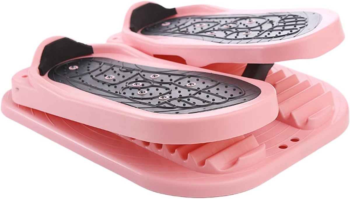Voet en kuitstretcher - Trainingsplank stepper - Fitness en yoga - 2-in-1 ontwerp - Opvouwbaar - Roze