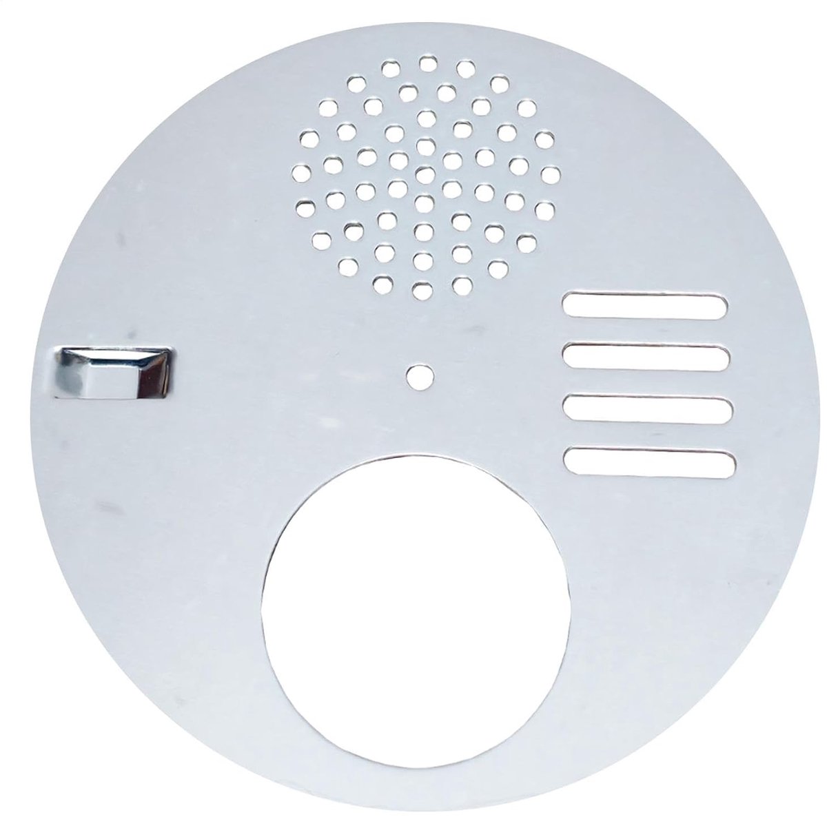 Bijenkorf Ingangspoort - Ventilatie Schijf - Imkerij Controle - Verstelbare Ingangsgrootte - 12.5 cm Diameter - Zilverkleurig