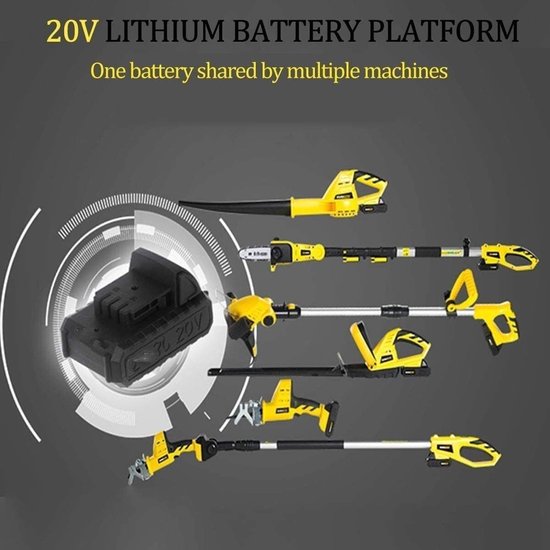 Draadloze Tuinfrees - Elektrische Cultivator - Bodem Bewerken - Lichtgewicht Ontwerp - 10 cm Breed - Zwart — afbeelding 3