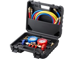 Cherrys Finds - AC Manometerset - D&A Manometerset - 1.5M slang - Laden en ontladen auto airco - Geschikt voor R134A R22 R12 R410A