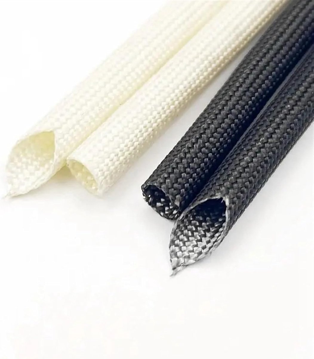 Glasvezel Kabelhoes - Kabel Bescherming - Kabel Organisatie - Hittebestendig - 1 mm ~ 25 mm - Zwart