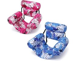 2stuks - Inflatable Pool Float Chair - Drijfstoel-Opvouwbare -Beach Float - Opblaasbare ligstoel - Zwemband Geschikt Voor volwassenen - drijvende stoelen - Opblaasbare zwembadhangmat