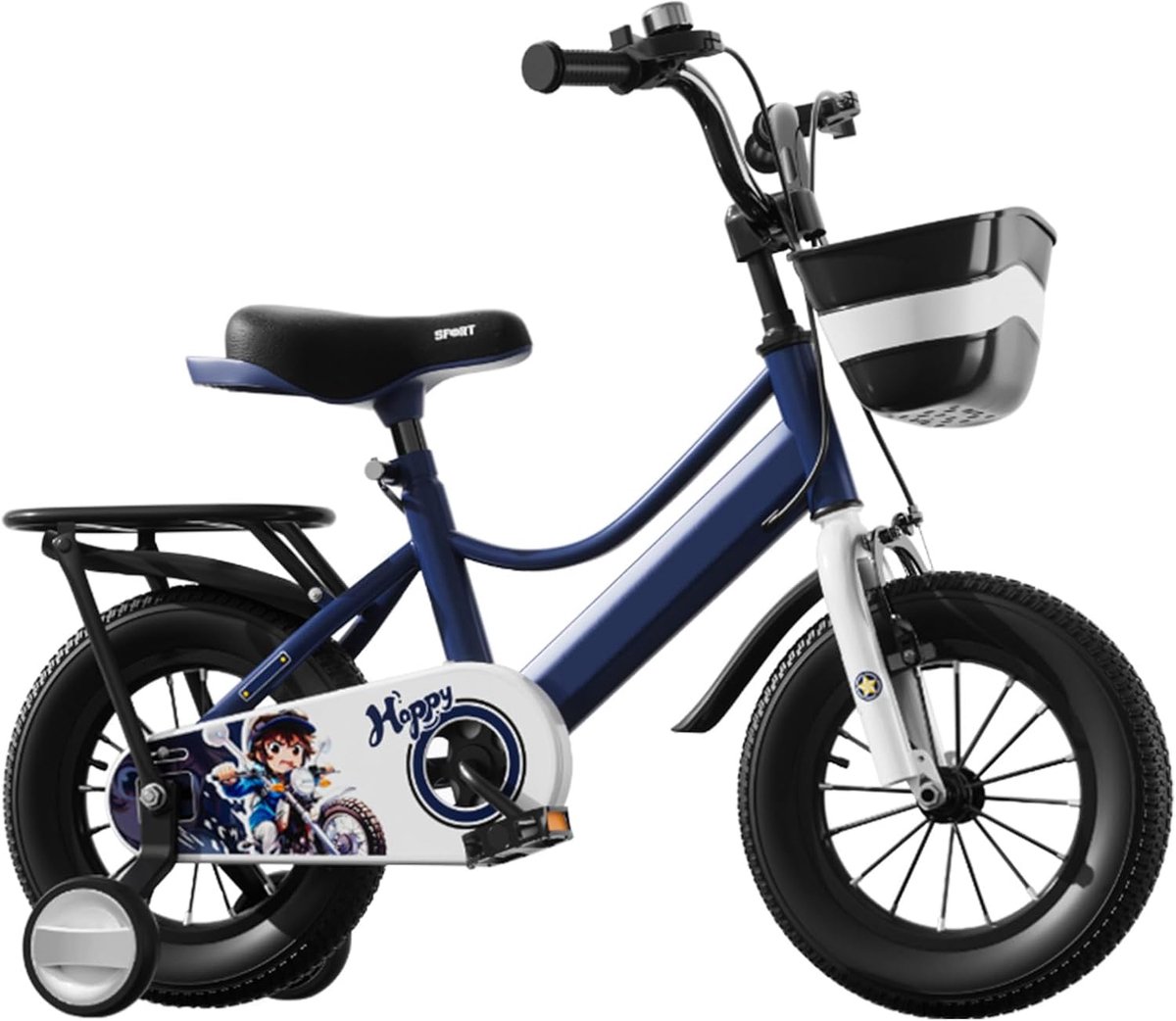 Kinderfiets - Loopfiets Drietrapper - Veilig Leren Fietsen - Stabiliteit op Drie Wielen - 16 inch - Blauw
