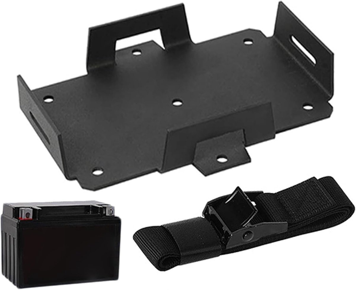 Accubak - Batterijhouder - Accu Beveiligen - Universele Pasvorm - 17 x 13 x 5 cm - Zilver