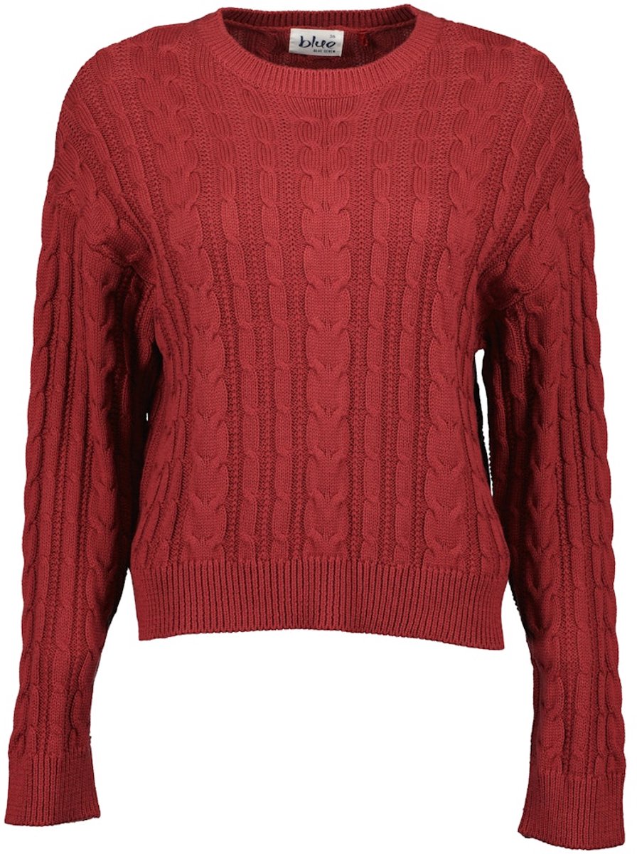 Blue Seven - dames - Trui 248166 rood ronde hals Blue Seven - maat 38