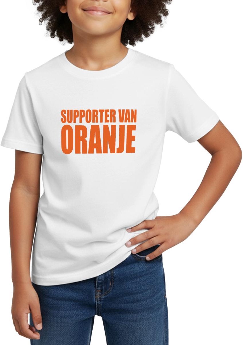 Nederland Voetbal Shirt Supporter Van Oranje T-Shirt Kinderen