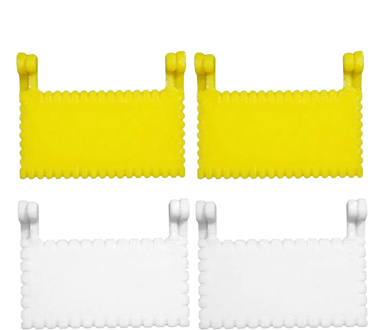 Naaimeter - Naadgeleider - Stof Afwerken - Rechte Steekgeleiding - 3 mm / 4 mm - Wit
