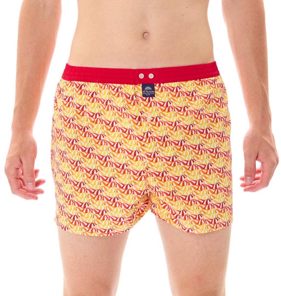 McAlson Heren Boxershort Parasols Oranje Oranje S
