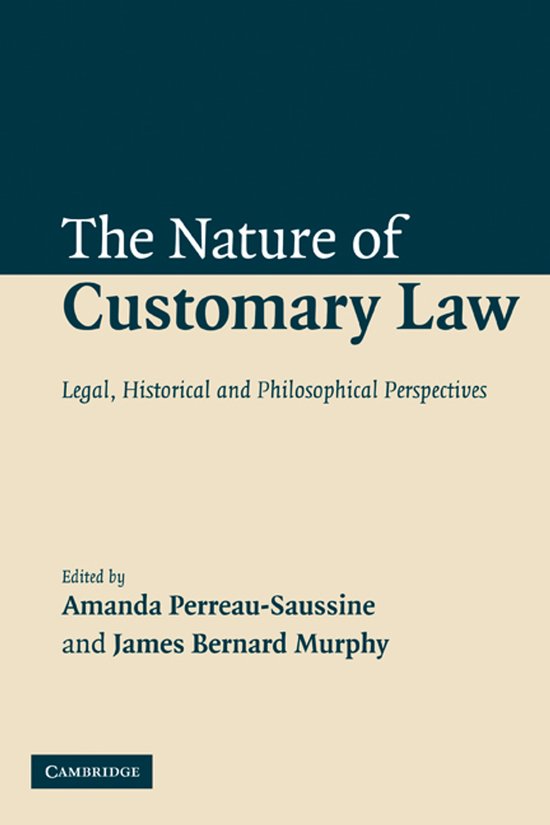 Nature Of Customary Law - cover