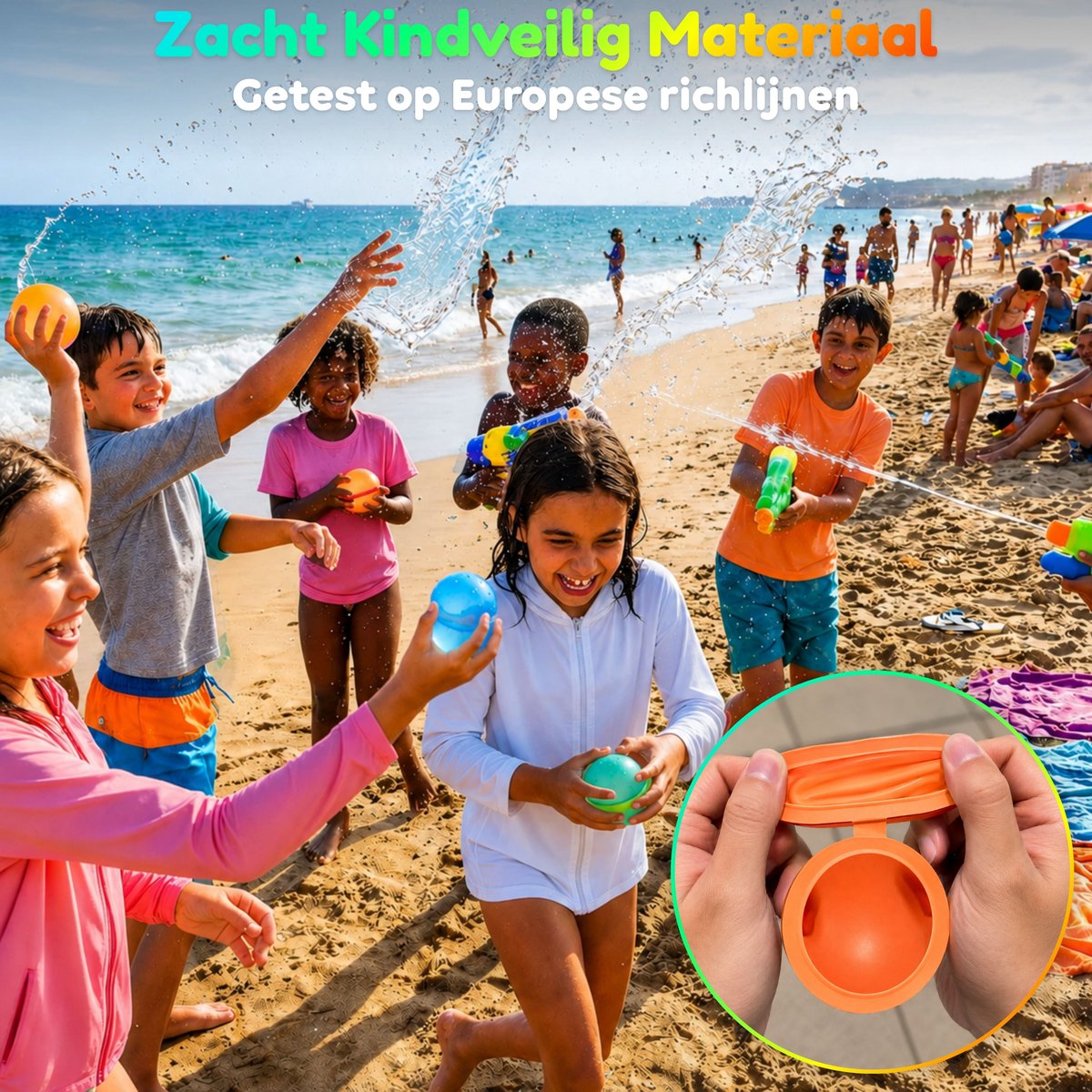 cozy.® Herbruikbare Waterballonnen Pro 2026 - 10 Stuks - Zomers Waterspeelgoed - Extra Groot, Zelfsluitend & Duurzaam - Inclusief E-book met Spelideeën - Splashbal - Camping, Tuin & Vakantie Spelletjes — afbeelding 7