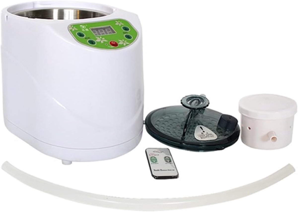 Stoomgenerator - Sauna machine - Thuis spa therapie - Slimme afstandsbediening - 3.0L - Zilver