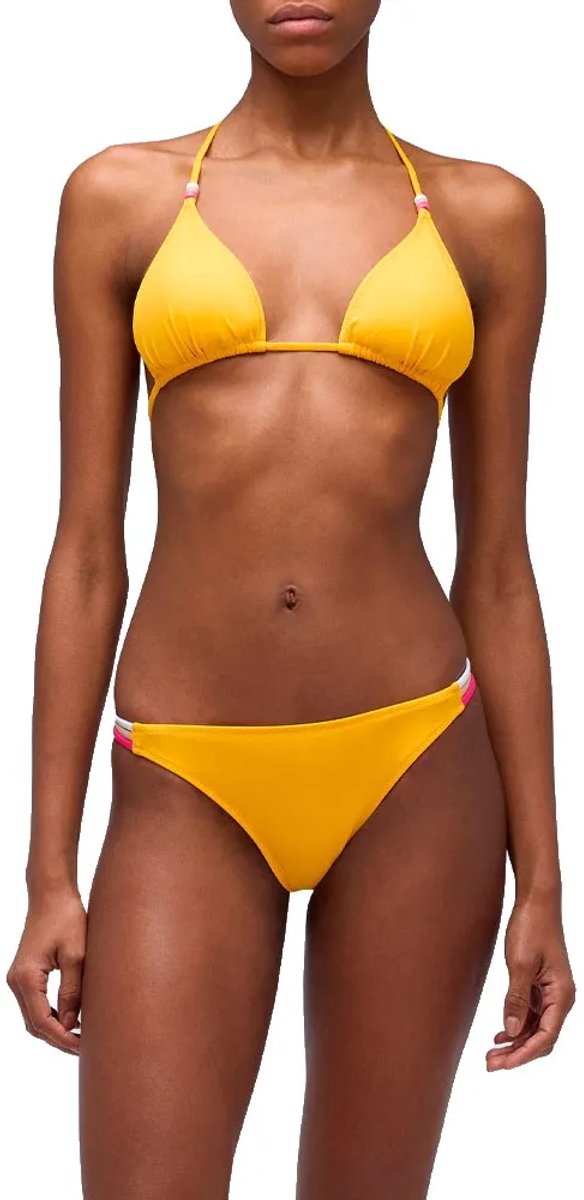Sundek Jennifer Triangle Top And Standard Rainbow Briefs Bikini Geel S Vrouw