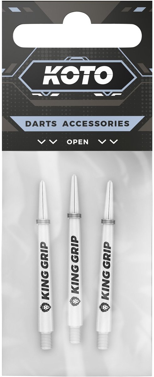 KOTO King Grip White - Dart Shafts Short