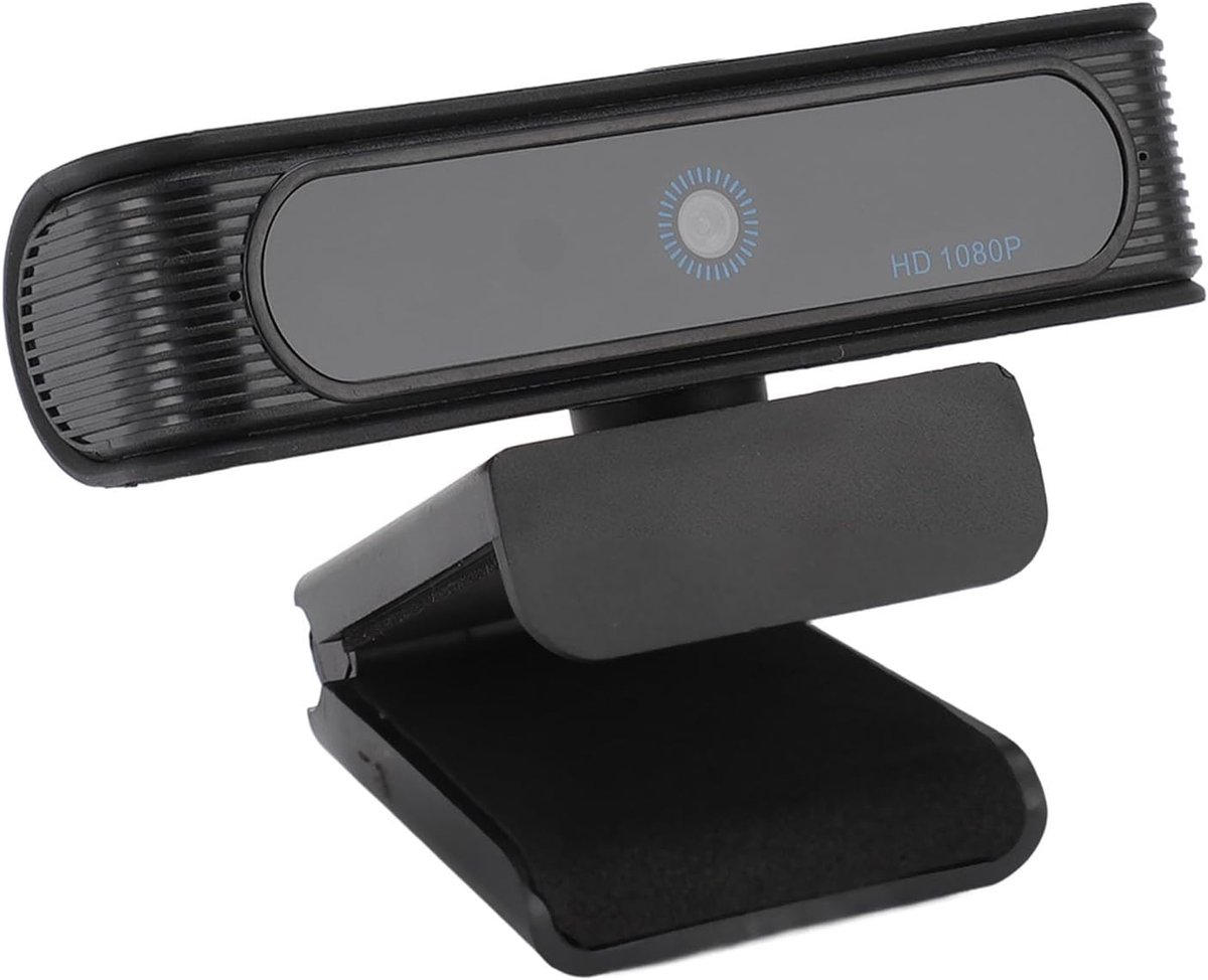 Webcam Gezichtsherkenning - Computer Camera - Veilig Inloggen - Automatische Belichting - 1080P 30FPS - Zwart