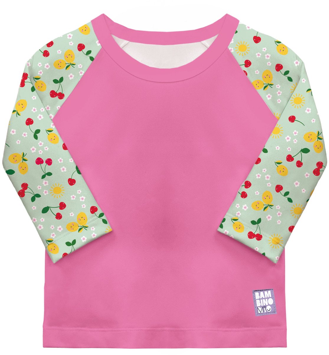 Baby UV-zwemshirt UPF 40+ met lange mouwen – Juicy Fruit motief