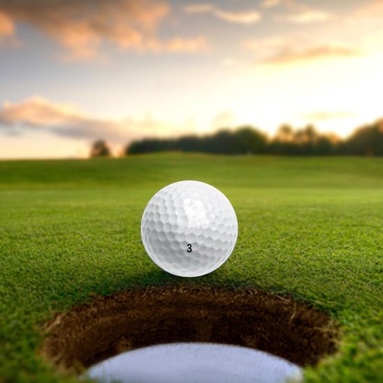 Drielaagse Golfbal - Oefenbal Golf - Golf Training - Verbeterde Spin - 42.7 mm - Veelkleurig — afbeelding 4