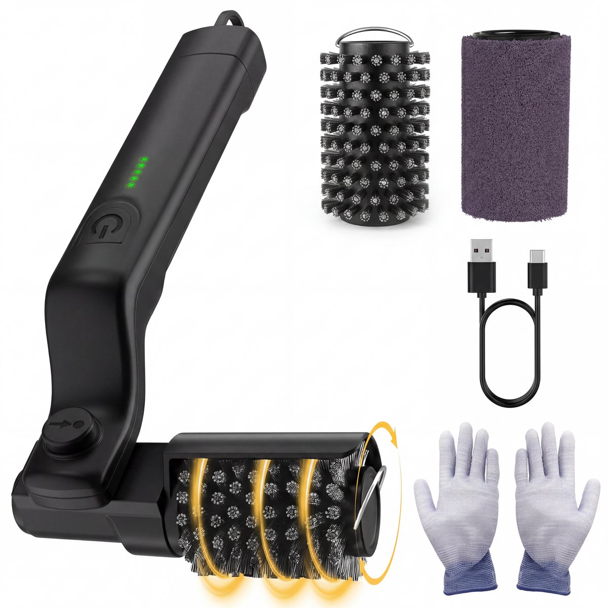 OneProduct Elektrische BBQ Borstel - Draadloze BBQ Schoonmaakborstel - Oplaadbaar USB-C - Roterende BBQ Reiniger