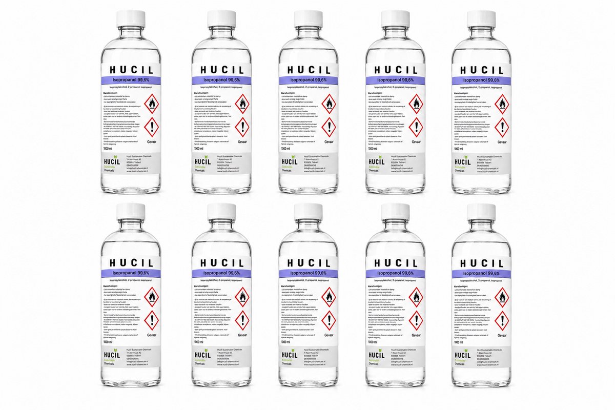 isopropyl alcohol - isopropanol - 99% - 99,9% zuiver - ipa - 1000ml x 10