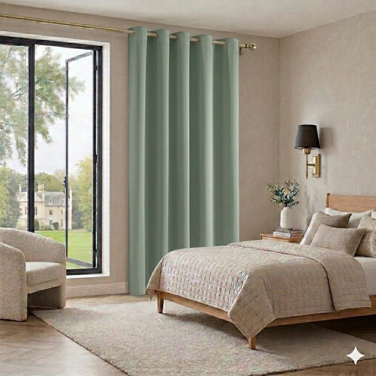 Maison Elara Gordijn Thermisch Verduisterend Salingroen 132x210 cm - 1 Paneel met Oogjes