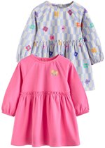Next - Meisjes - Set van 2 jersey babyjurkjes - Roze
