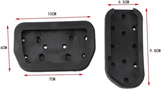 Auto Pedaal Set - Pedaal Covers - Verbeterde Rijervaring - Stabiele Grip - 2PC AT - Zilver — afbeelding 5
