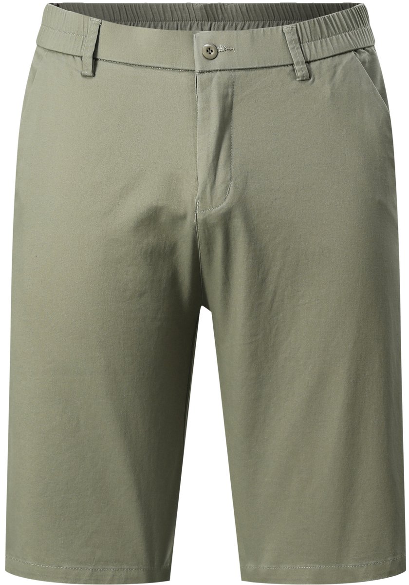 ALLTHEMEN Heren Straight Fit Casual Korte Broek - Elastische Tailleband - 34