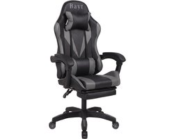 Bayt Gamestoel - Gaming Chair - Gamingstoel - Ergonomische Bureaustoel - Verstelbaar - Zwart en Grijs