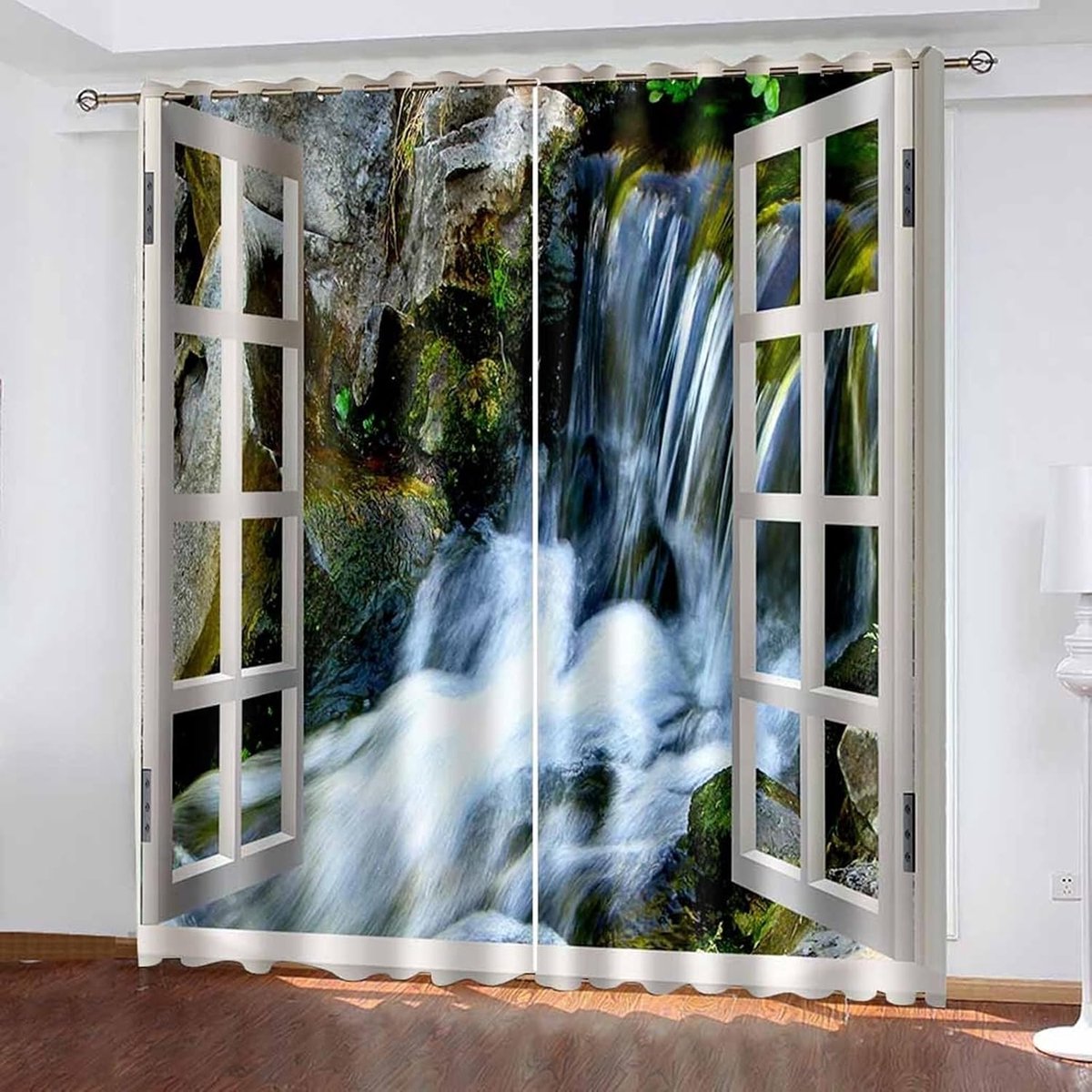 Gordijnen - Raambekleding - Decoratie Thuis - Kant-en-klaar - H229 x B152 cm - Meerkleurig