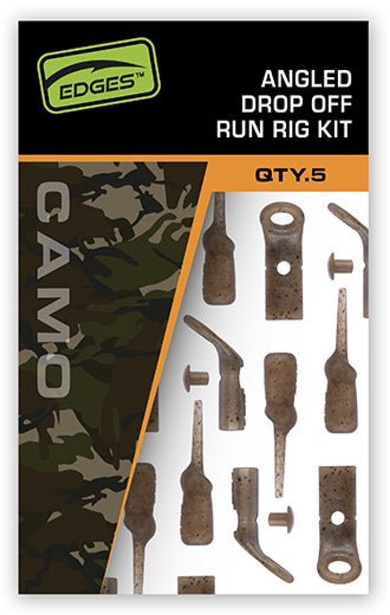 Fox Carp Edges Camo Angled Drop Off Run Rig Kit
