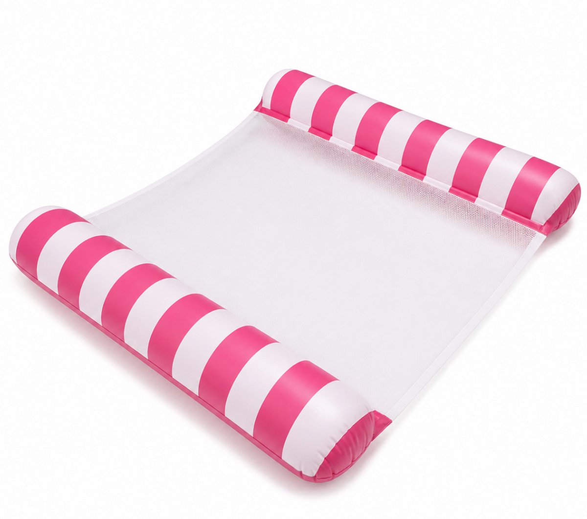 Estacks Tanning bed - tanning pool - waterhangmat volwassenen - Waterhangmat XXL - Luchtbed Zwembad - 2 Persoons Luchtmatras opblaasbaar - Roze - Zwembad/Strand - Waterspeelgoed - Vakantie - 138 x 132