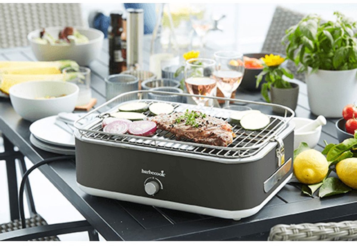 Barbecook E-Carlo - Barbecue électrique de table - Midnight Grey