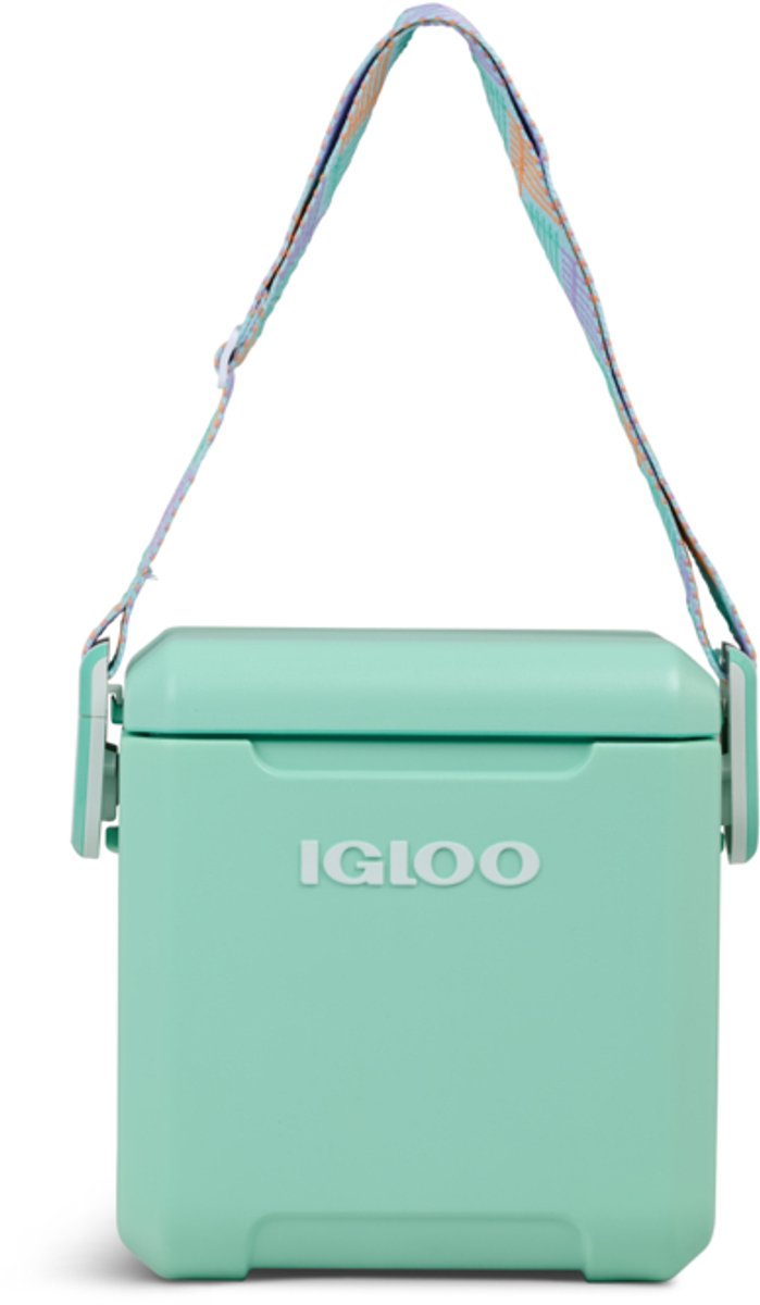 Igloo - Tag Along - 10QT Koelbox -Seafoam Green – Compacte Cooler met Schouderband – 11 Liter, Lekvrij & 2 Dagen Koeling
