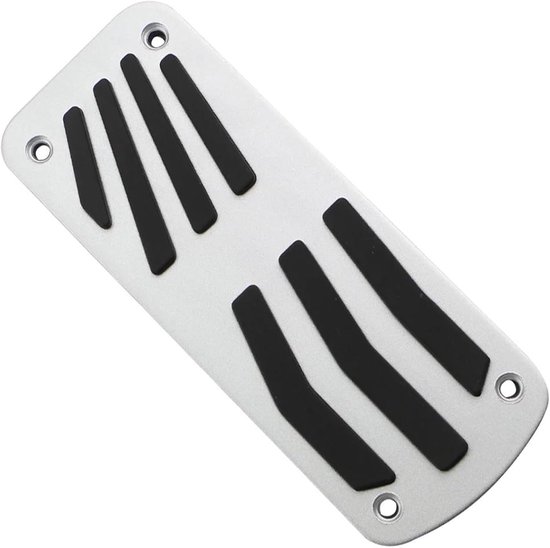 Auto Pedaal Set - Gas Rem Pedaal - Verbeteren Rijervaring - Antislip Oppervlak - MT met Rust - Zilver met Zwart — afbeelding 2
