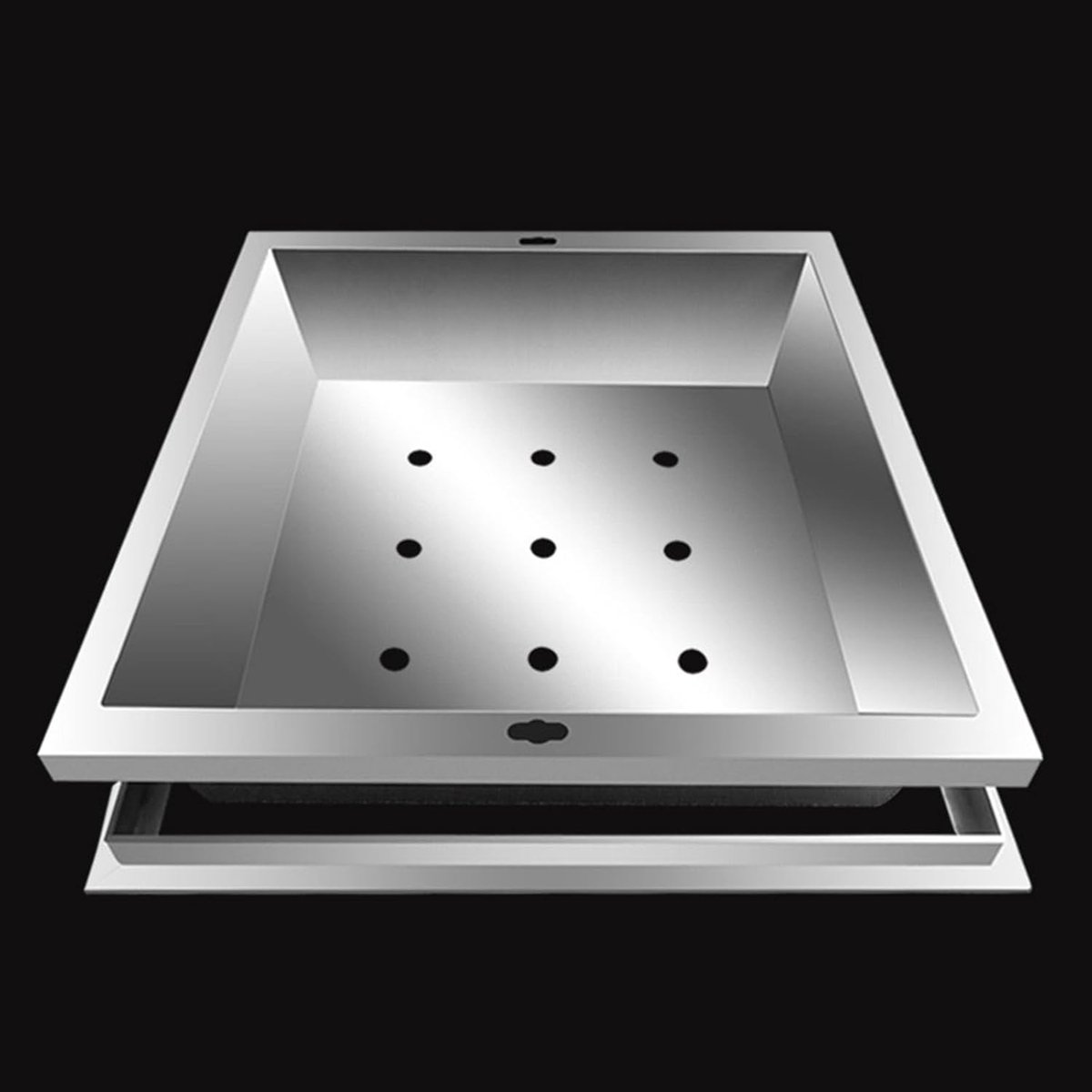 Afvoerdeksel RVS - Riool rooster - Drainage verbeteren - Versterkt draagvermogen - 400x400mm - Zilver
