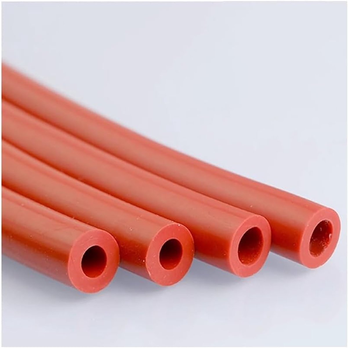 Siliconen Slang - Rubberen Buis Flexibel - Industriële Leidingen - Hittebestendig Flexibel - ID 7mm x OD 9mm - Roestrood