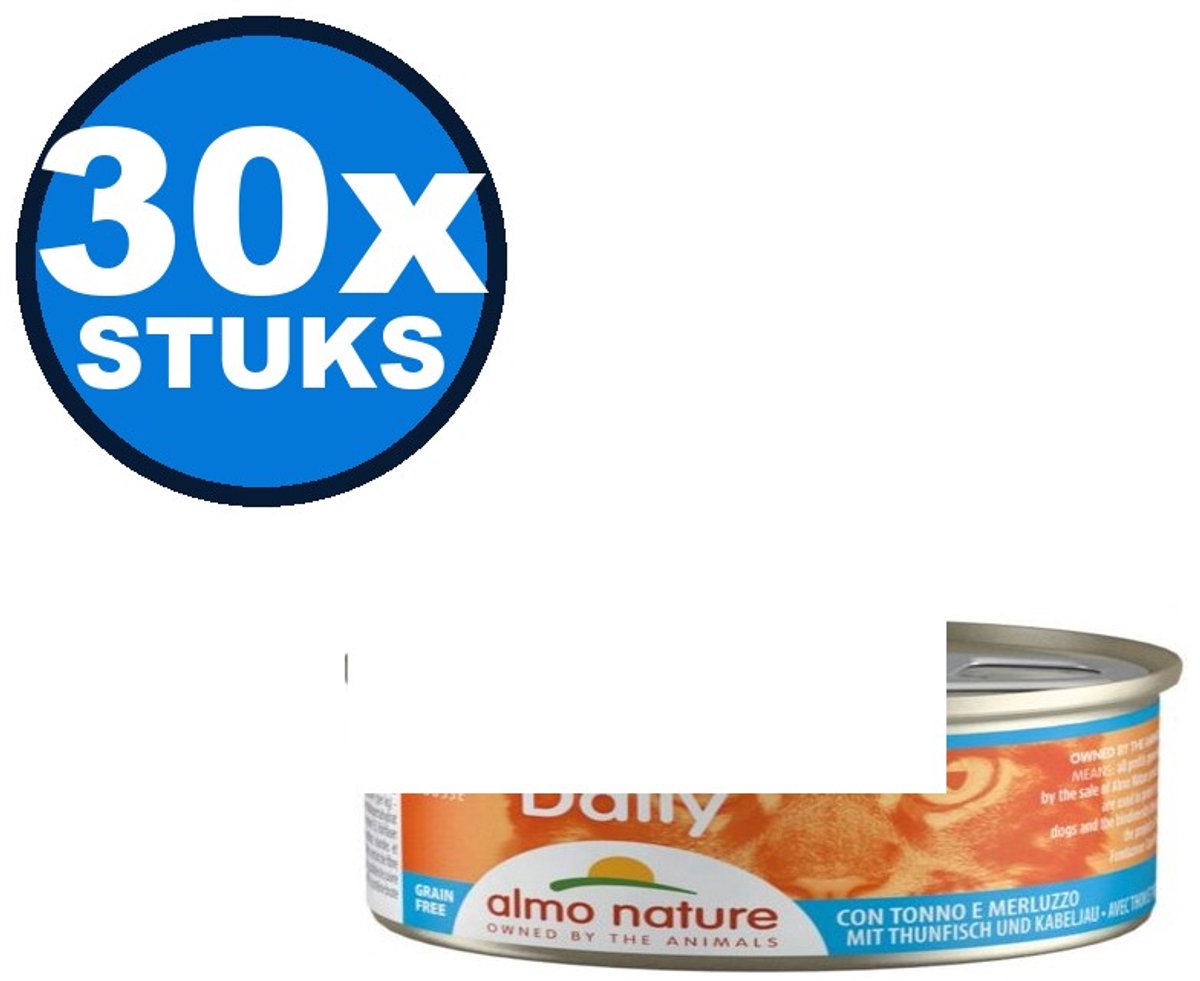 Almo Nature Almo Nature Daily Mousse - Tonijn & Kabeljauw - Kattenvoer Natvoer - 85g
