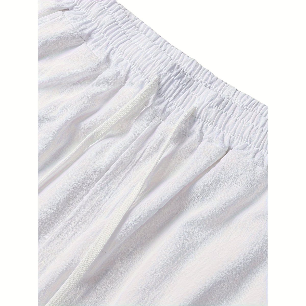 Currero Linnen Broek Heren - Zomerbroek - Volwassenen - Lange Broek - Pantalon - Strandbroek - Zomer - Ibiza Stijl - Wit M