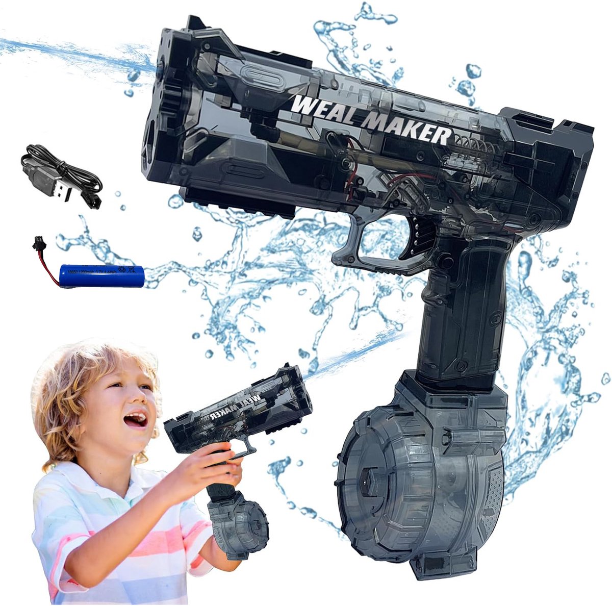 Elektrisch Waterpistool - Automatisch Waterpistool - Waterpistool Speelgoed Voor Kinderen -Zomerspeelgoed Voor In Het Zwembad