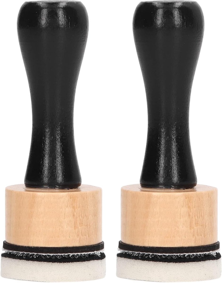 Inktverf Blending Tool - Spons Applicator Set - Ambachten Maken - Duurzaam Hout Handvat - 4 Sponzen - #511