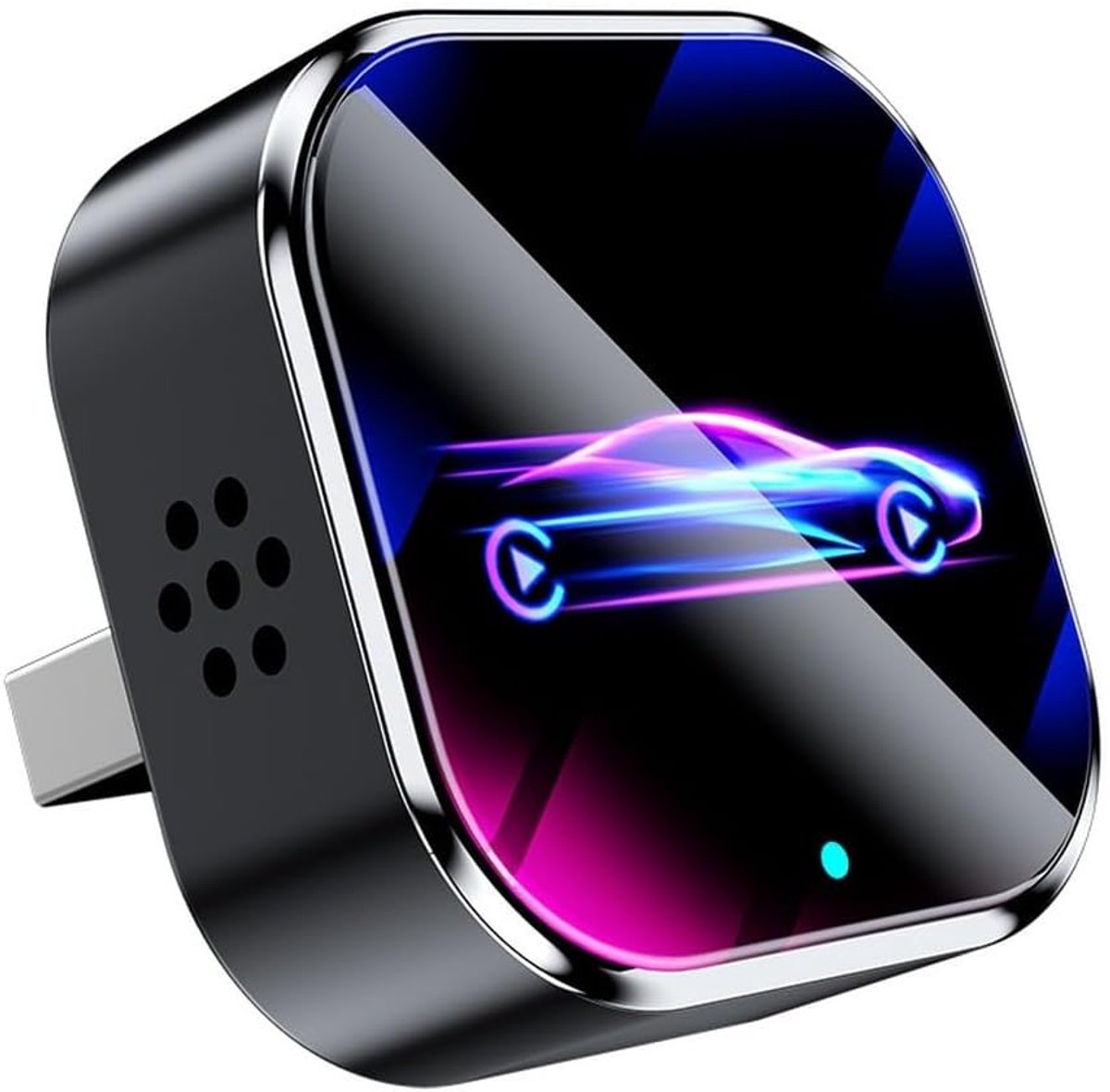 Draadloze CarPlay Adapter - Android Auto Dongle - Auto Navigatie - 2-in-1 BT 5.0 WiFi - Compact Ontwerp - Zwart