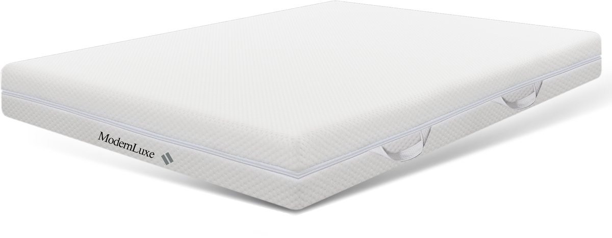 VVBV Pocketvering Matras 180x200 cm - H3/H2, 20 cm Hoog, 7-Zone, Koudschuim, Afneembare Wasbare Hoes, Handgrepen, Gerold & Vacuümverpakt