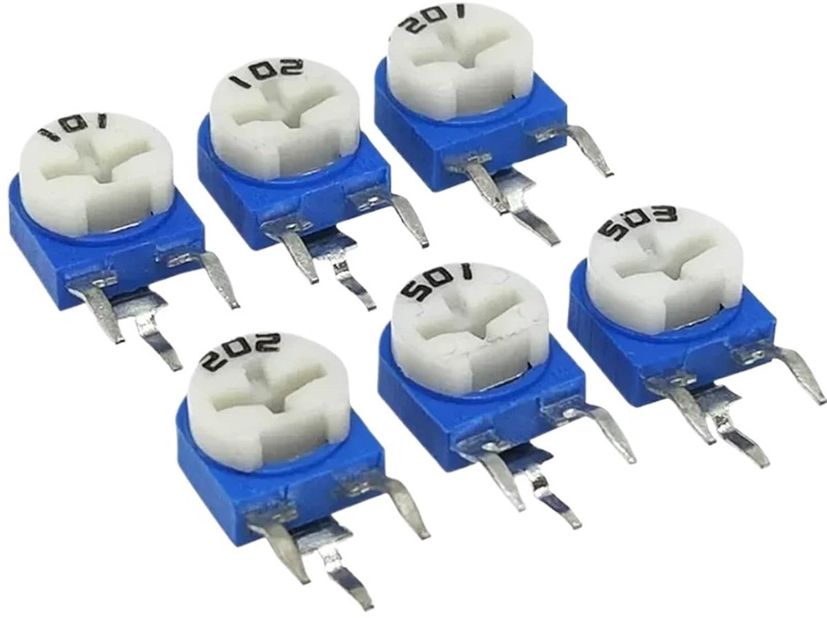 Potentiometer Trimmer Set - Variabele Weerstand - Elektronica Reparatie - Diverse Waardes - 20 Stuks - Niet Gespecificeerd