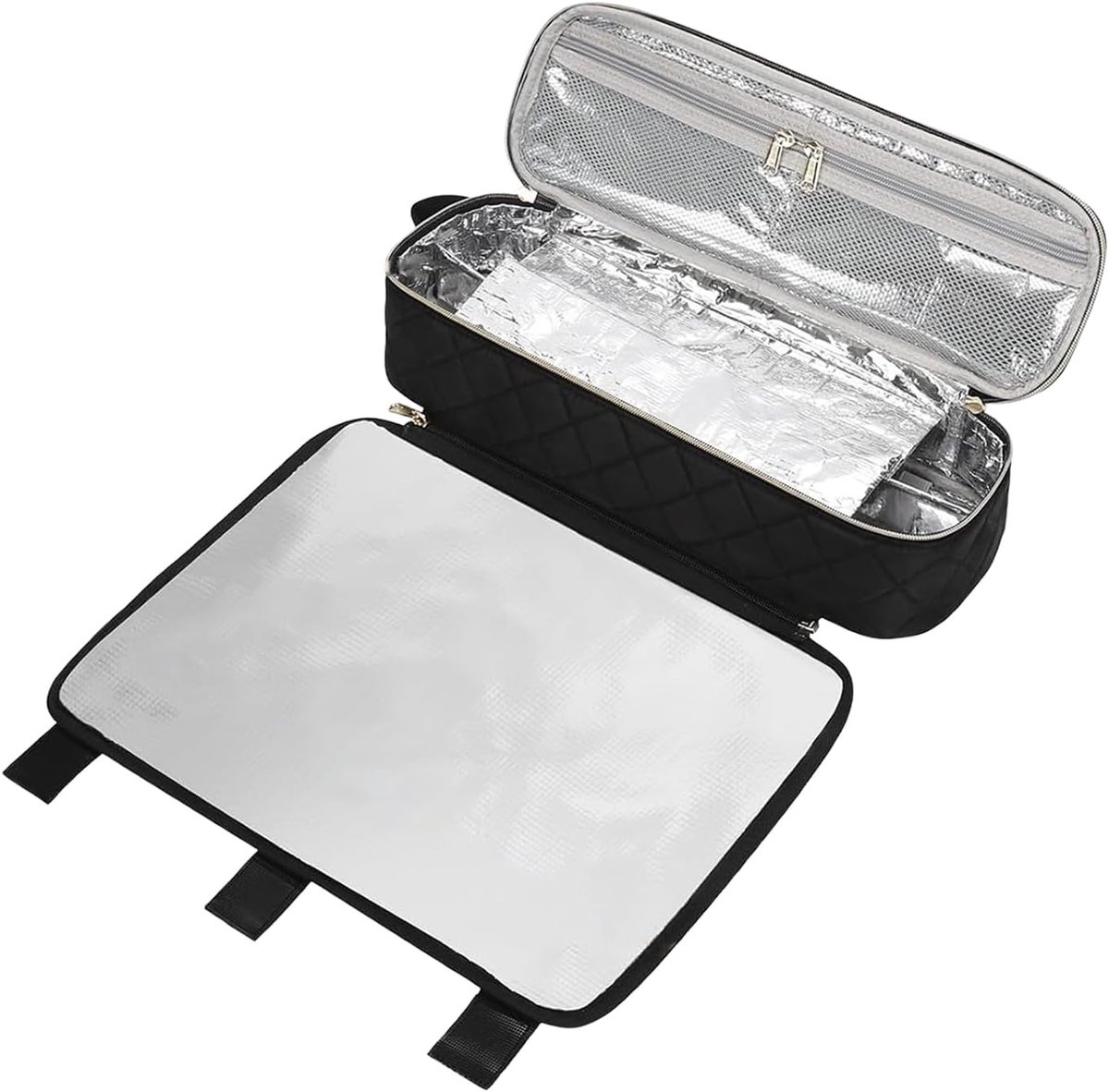 Hairstyler Organizer - Reisetui Stylingtools - Kapselroutine Moderniseren - Afneembare Hittebestendige Mat - 41 x 14 x 9 cm - Zwart