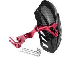 Motorfiets Spatbord - Spatlap Achter - Bescherming Motor - Universele Pasvorm - 3 x 2 x 1 cm - Zwart