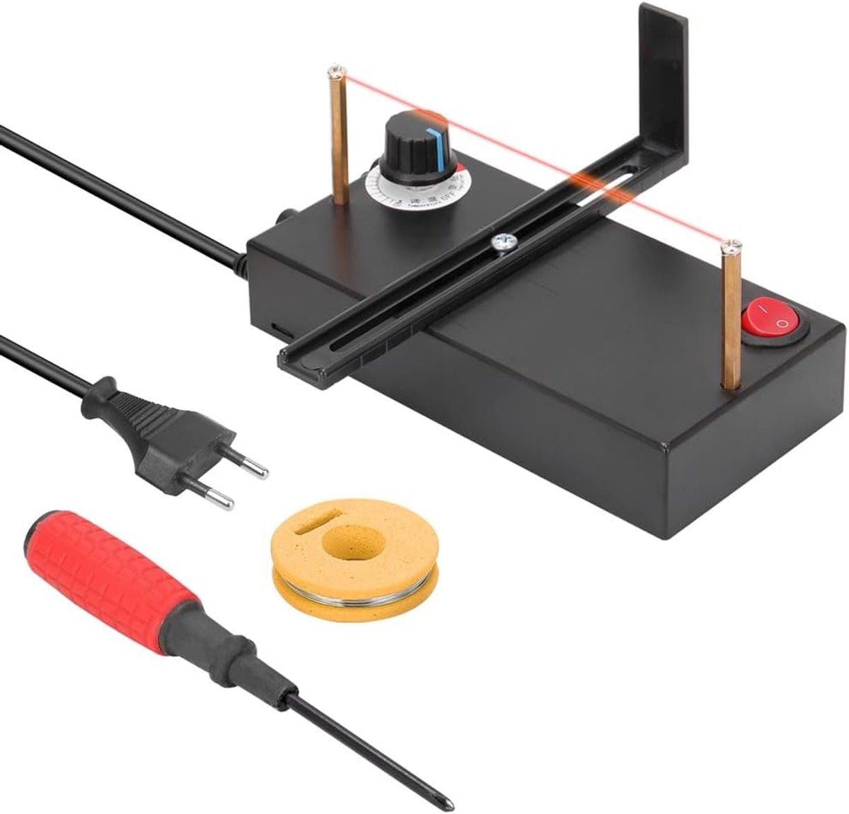 Hete Snijmachine - Bandsnijder - Textiel Snijden - Instelbare Temperatuur - 21 cm - Grijs