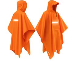 BOTC reflecterende regenponcho oranje