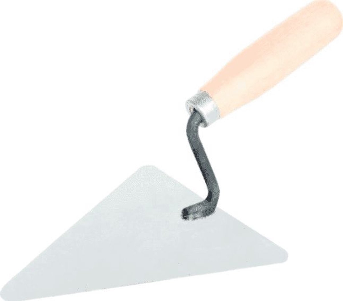 Instar - Driehoekige Troffel - Houten Handvat - 200mm - Zwart