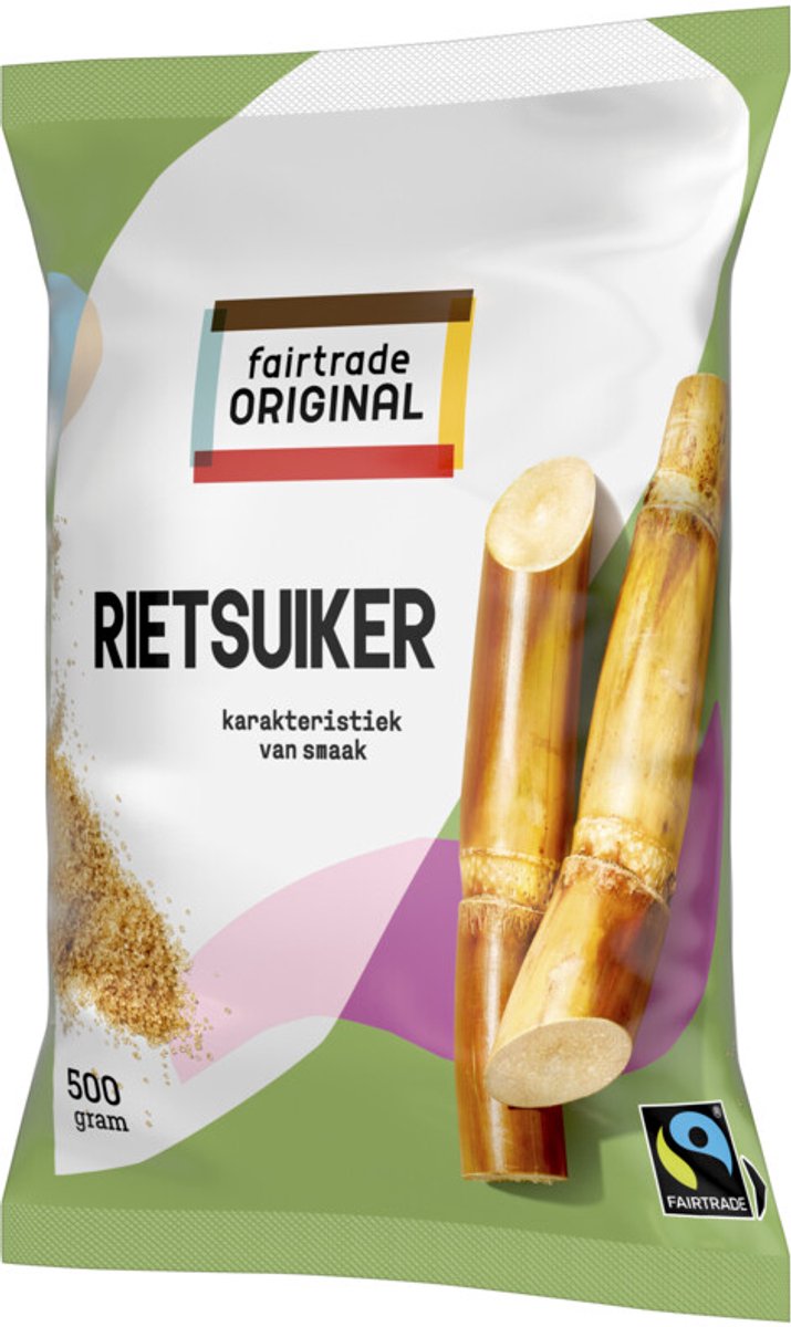 Fairtrade Original Rietsuiker - 6 x 500 gr - Voordeelverpakking